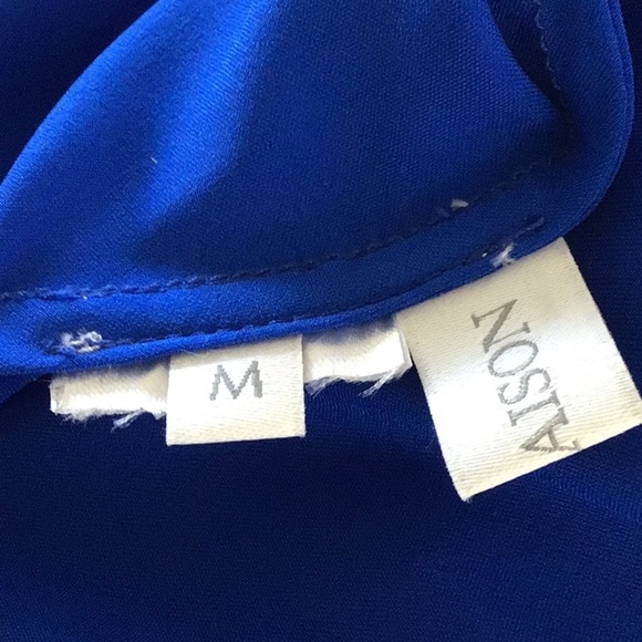 Silk Maison Sapphire ALT  To ASO Elena  VD Spaghetti strap Silk Maxi Dress Med - Picture 12 of 14